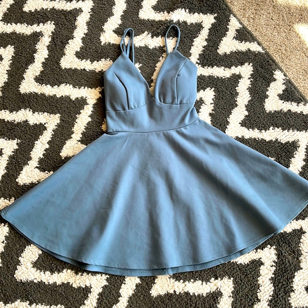 Light Blue Skater Dress